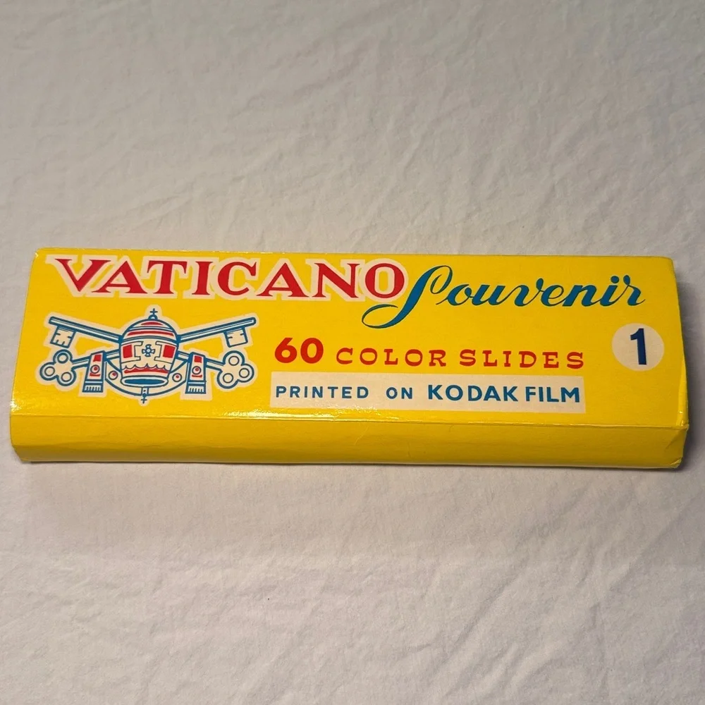 Kodak Film Vintage 1960s Vaticano Souvenir 60 Color Slides EUC